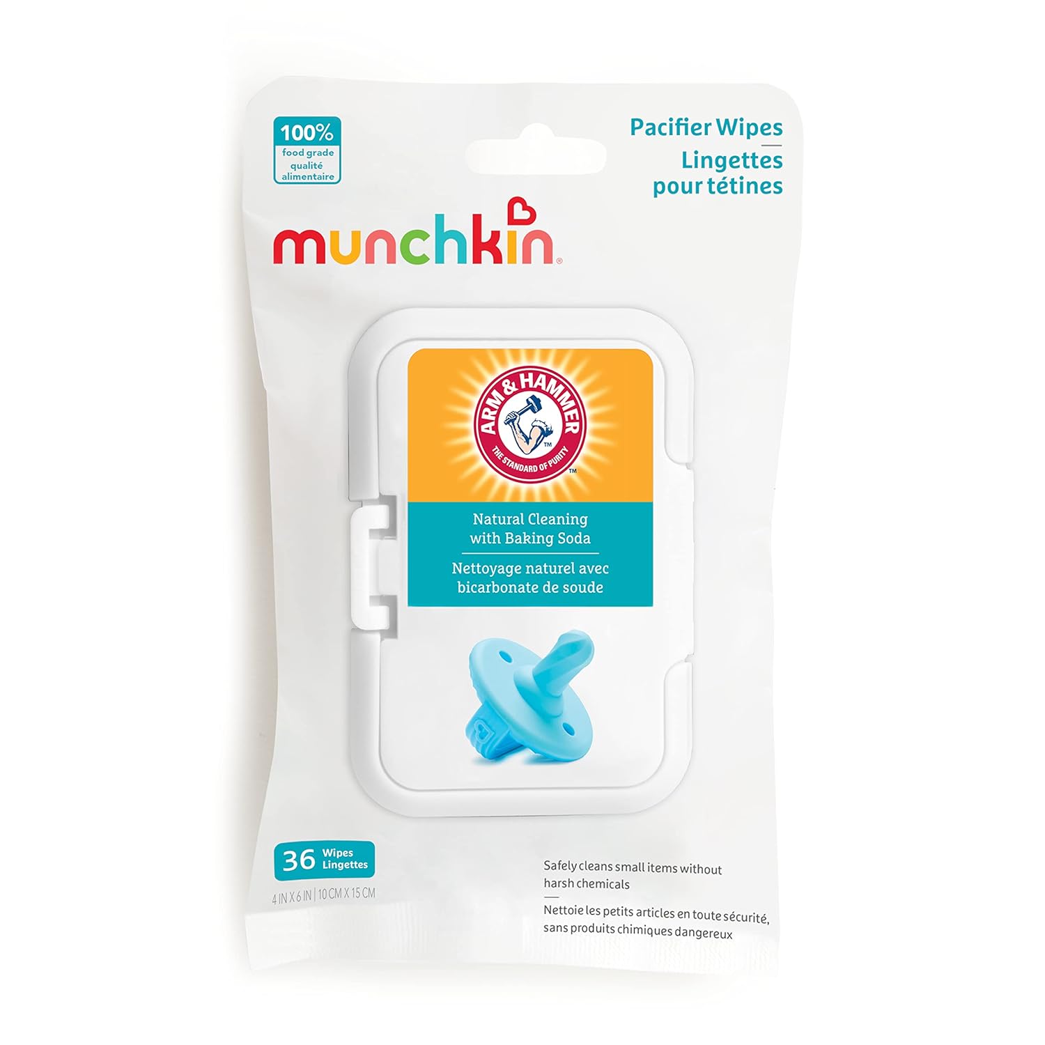 【寶寶包必備好物】Munchkin® Arm Hammer 奶嘴專用濕紙巾